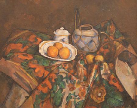 Paul Cezanne Still Life with Ginger Jar, Sugar Bowl, and Oranges Sweden oil painting art